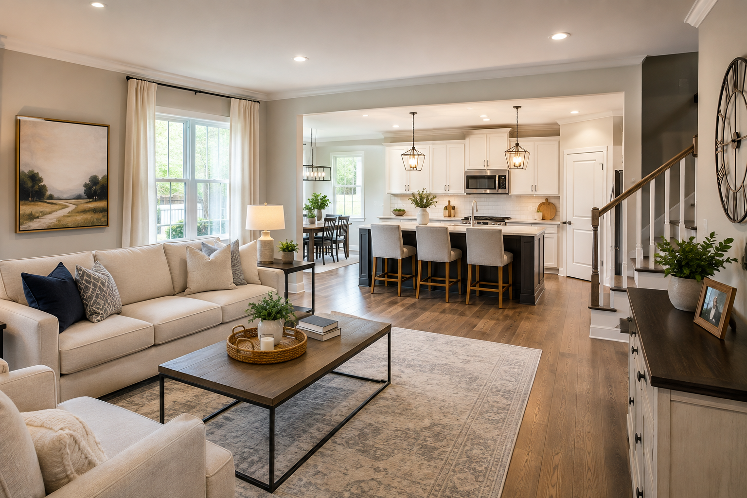 Well-prepared home interior for a Manalapan home sale